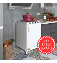 Kenzlife ocak dolabı hoşseda byz 85*60*56 hazır mutfak klasik set üstü ocak için arkalıksız (Karışık)