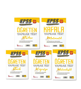 Hoca Kafası KPSS Öğreten Yaprak Test Seti 5 Kitap