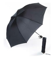 Marlux Rüzgara Dayanıklı Siyah  Unisex Yarasa Model Şemsiye