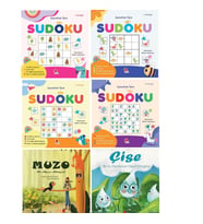 sudoku çocuklar için 1. 2. 3. 4. seviye - muzo ve çise masal kitapları hediye