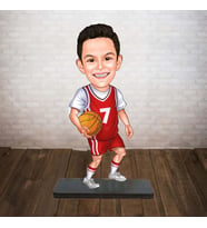 KİŞİYE ÖZEL KARİKATÜR basket formalı çocuk BİBLOSU