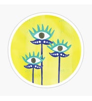Nazar Boncuğu Sticker Duvar 18cm Yapıştırma Etiket MD11