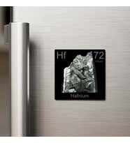 Hafnium (Hafniyum) Elementi – Buzdolap Magneti – 9x9 cm