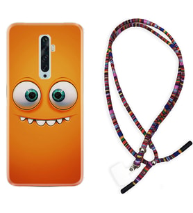 Oppo Reno 2Z 4 Lite 4 Pro 5 6 7 A31 Kılıf Boyun Asklı Rasta Silikon Dişlek 1615