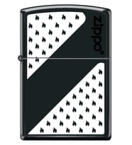 Zippo Çakmak Orijinal Siyah ve Beyaz desenli Z-CI409604-218 (218-069482)-Z239