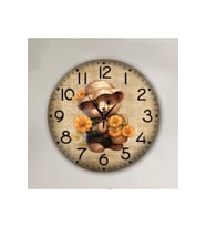 bilge Tasarım çocuk odası Duvar Saati 30 x 30 CM (Karışık)
