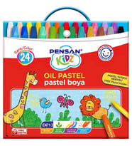 PENSAN KİDZ ÇANTALI KUTULU PASTEL BOYA 24 RENK -98121