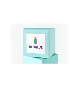 Kolonya Temalı Etiket Kare Mat Sticker Thank You Serisi 4.5 Cm (40 Adet)