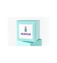 Kolonya Temalı Etiket Kare Mat Sticker Thank You Serisi 4.5 Cm (40 Adet)