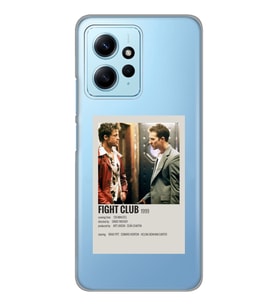 Redmi Note 12 4G Uyumlu Fight Club Minimalist Poster Desenli Şeffaf Telefon Kılıfı