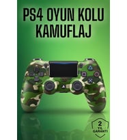 PS4 Oyun Kolu Kamuflaj Desenli Joystick