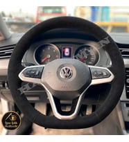 Volkswagen Tiguan Dikme Direksiyon Kılıfı Alcantara Süet Monza Black 2016-2020