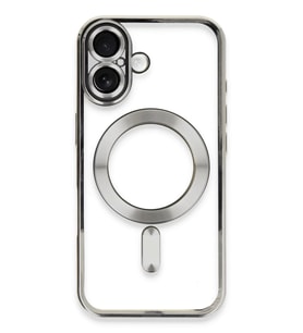 Newface Apple iPhone 16 Kılıf Kross Magneticsafe Kapak - Gümüş