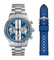 Fossil FLE1209SET Shelby x Fossil Grand Tourer Limited-Edition Erkek Kol Saati ve Yedek Kordon