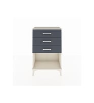 Arges Komodin 3 Çekmeceli 60x30x96 Aytaşı-Antrasit