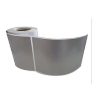 SİLVER MAT BARKOD ETİKETİ 100X100 TEKLİ 300 LÜK SARIM
