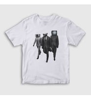 Presmono Unisex Çocuk Beyaz Alliance Skibidi Toilet T-Shirt 479071tt (Beyaz)