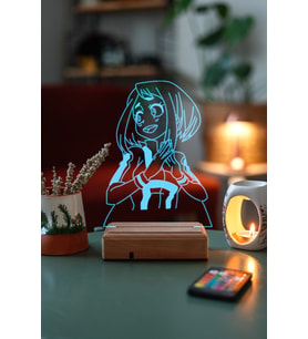 Uraraka Gravity - My Hero Academia 16 Renk Anime Gece Lambası