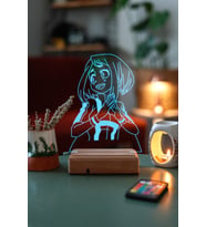 Uraraka Gravity - My Hero Academia 16 Renk Anime Gece Lambası