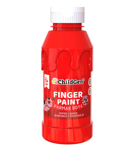 Süper Yıkanabilir Parmak Boya 350 Ml Şişe 8