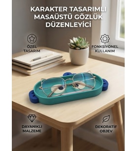 Karakter Figür Tasarımlı Gözlük Tutucu ve Çok Amaçlı Organizer