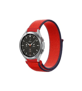 Watch 22Mm Hasırlı Cırtcırtlı Kordon - Kırmızı