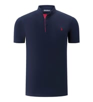T8560 DEWBERRY T-SHIRT-DÜZ LACİVERT