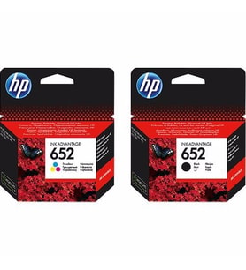 HP 652 F6V24A / F6V25A Orjinal Siyah ve Renkli Avantaj Paket Kartuş / HP Deskjet Ink Advantage 3835