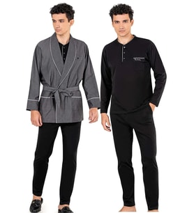 Pierre Cardin Erkek 3lü Kısa Röpteşambır Set (Lacivert)