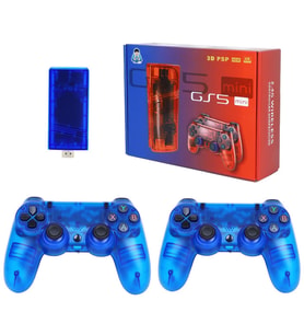 HADRON GS5 MINI Retro Oyun Konsolu Stick HDMI Çift GamePad 64 GB Mavi