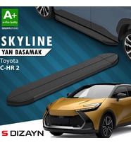 S-Dizayn Toyota C-HR 2 Skyline Siyah Yan Basamak 173 Cm 2023 Üzeri A+ Kalite
