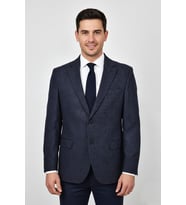 Erkek Kışlık Kumaş Tek Ceket 4 Drop BGL-ST04988 (Lacivert)
