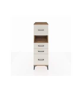 Kronos Dolap Tek Raflı 4 Çekmeceli 44x59x134 Çam-Aytaşı