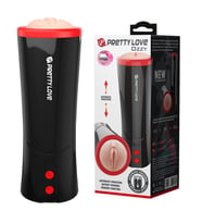Lilitu Shop Pretty Love Süper Emiş Güçlü 3 Kademeli Sesli Teknolojik Suni Vajina Mastürbatör