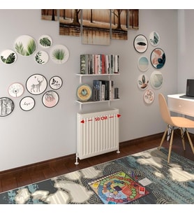Kenzlife petek üstü raf dresuar golden boy crd 050*24 ikili kitaplık duvar rafı 050 cm uzunluk (Karışık)