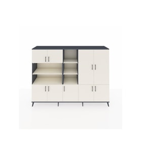 Hyperion Dolap 14 Raflı 9 Kapaklı 220x44x163 Antrasit-Aytaşı