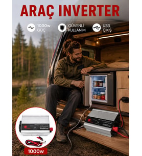 Northcity 1000W Oto İnvertör Elektrik Dönüştürücü - 220V Ev Tipi Priz