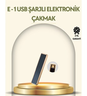 Usb Şarjlı Alevsiz Elektronik Çakmak – Rüzgara Dayanıklı, Gazsız, Güvenli Kullanım