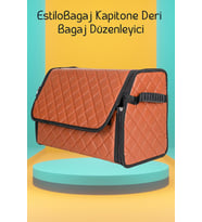 EstiloBagaj Kapitone Deri Oto Bagaj Düzenleyici Taba (Çok Renkli)