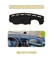 FIAT Doblo 2000-2008 Modellerine Uygun aırbagsızTORPİDO KORUMA HALISI BEJ KENAR