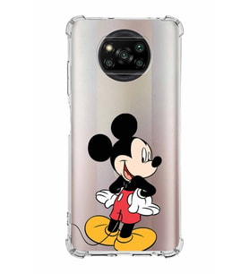 Xiaomi Poco X3 NFC Köşe Korumalı Antişok Kapak Mickey Mouse Tasarımlı Şeffaf  Kılıf