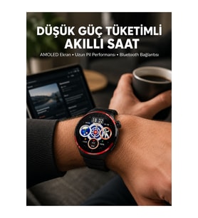 Dokunmatik Akıllı Saat, Kablosuz Şarj, AMOLED Ekran, Yeni Nesil Tasarım