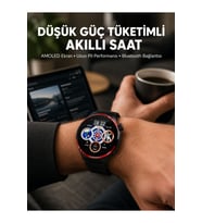 Dokunmatik Akıllı Saat, Kablosuz Şarj, AMOLED Ekran, Yeni Nesil Tasarım