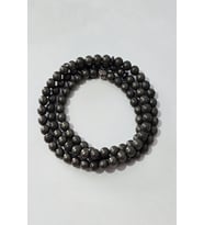 SERTİFİKALI 99 LU 6 MM PİRİT DOĞALTAŞ KOLYE, BİLEKLİK, TESPİH