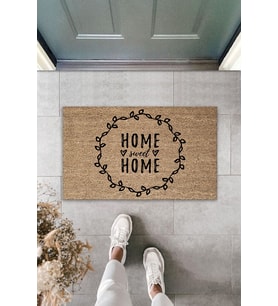 Home Sweet Home Dijital Baskı Kapı Önü Paspası 70x45 Cm