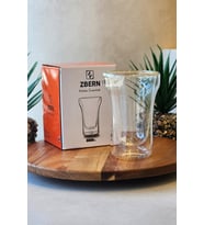 ZBERN ÇİFT ÇİDARLI MEŞRUBAT BARDAK-350ML