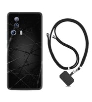 Xiaomi Mi 13 Lite Kılıf Silikon Boyun Askılı İpli Desenli Silikon Dikenli Tel 1779