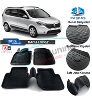 Dacia Lodgy Havuzlu 3D Paspas Niken Siyah 2013 Sonrası