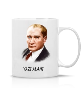 Olse Kişiye Özel Atatürk Temalı Hediye Çay Kahve Kupa Bardak-002