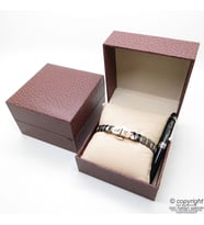Kişiye Özel Seramik Titanyum Rose Gold Bileklik Unisex + İsme Özel Mini Cep Kalemi - Hediyelik Kutulu Set (Karışık)